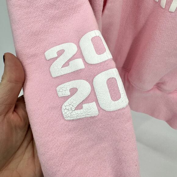 Champion Hoodie Womens Small Pink HAVE A NORTHSIDE DAY Pullover Reverse Weave - Picture 3 of 9